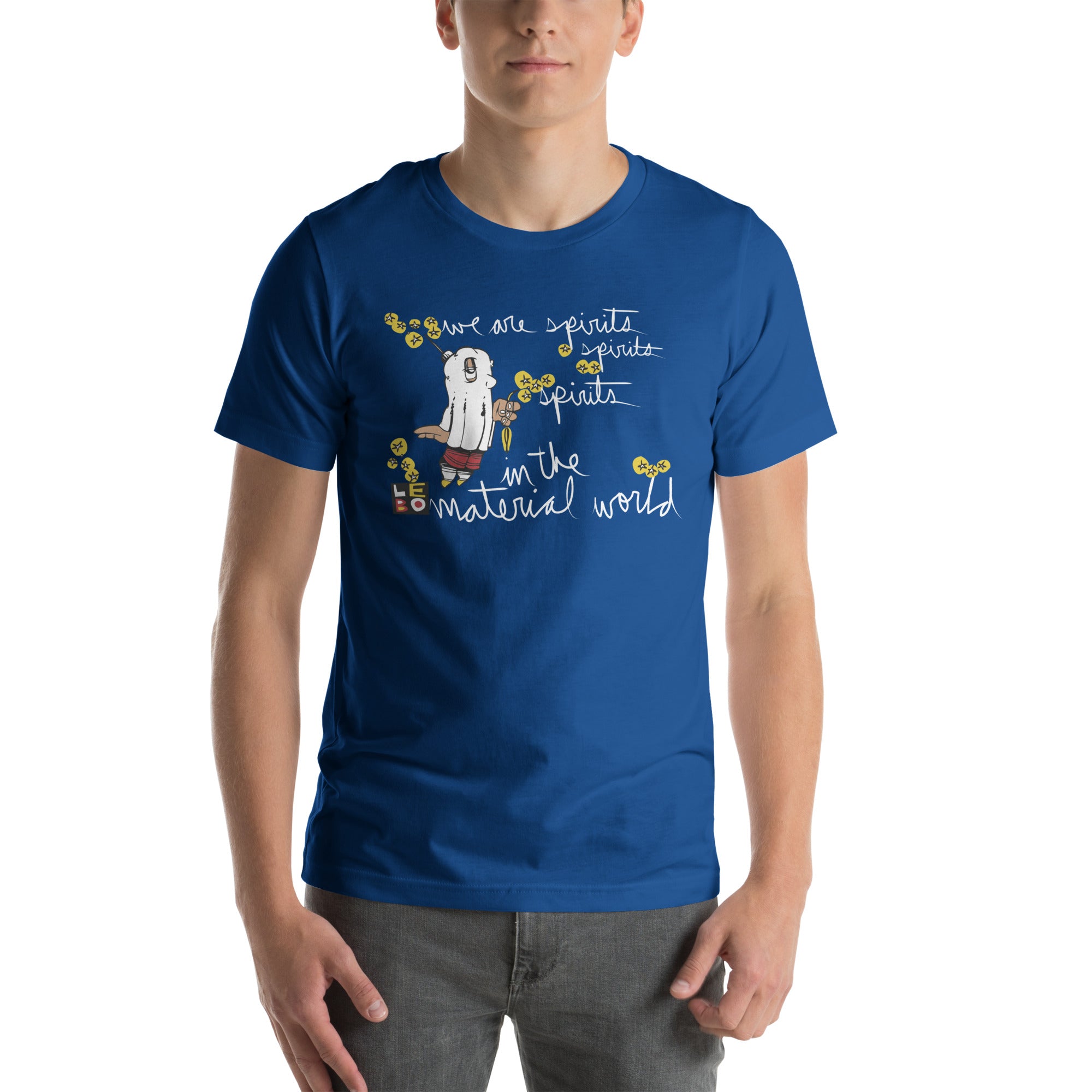 We Are Spirits in the Material World - Lebo Short Sleeve Unisex T-Shirt